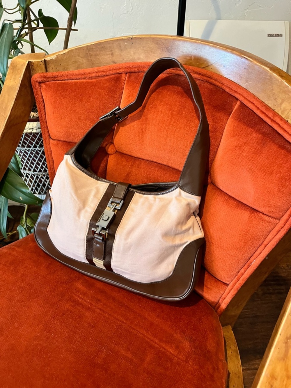 Vintage Gucci Jackie in Pink and Brown